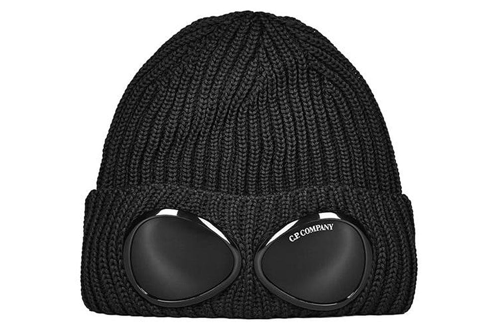 CP Company Goggle Knit Beanie Hat Black AyZed Clothing