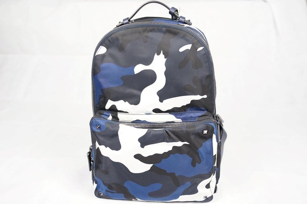 Valentino Garavani Camouflage Backpack In Blue, ModeSens