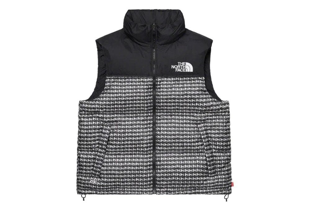 Supreme x The North Face Studded Nuptse Vest Black AyZed Clothing