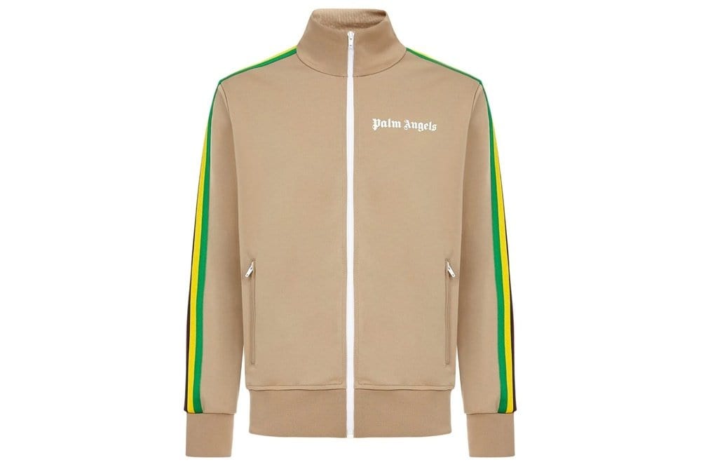 Palm Angels Exodus Classic Track Jacket Beige White