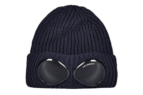 CP Company Goggle Knit Beanie Hat Total Eclipse