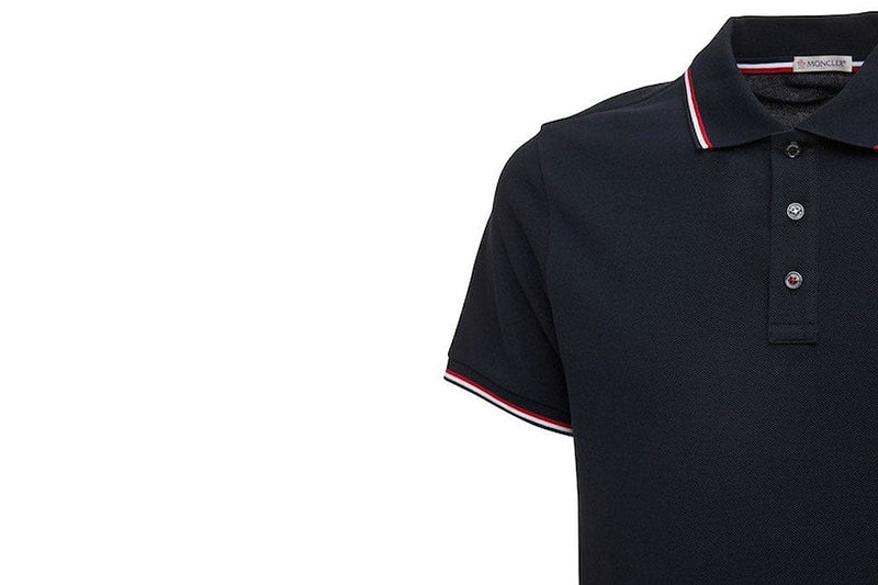 Moncler T-Shirt Moncler Cotton piquet polo shirt - Navy