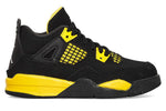 Jordan Trainers Nike Air Jordan 4 Retro 'Thunder' Sneakers Black Tour Yellow Toddler