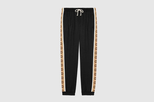 Gucci GG Oversize Technical Track Bottoms Black