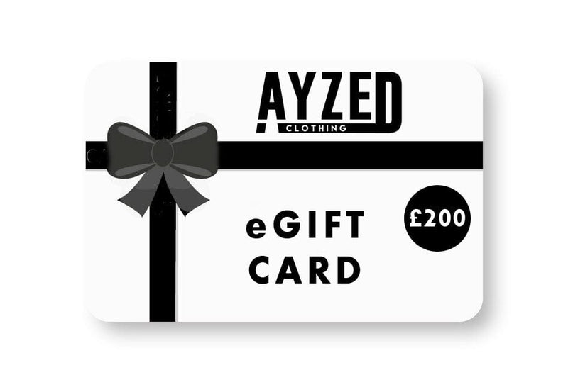 AyZed Clothing Gift Cards £200.00 eGift Voucher