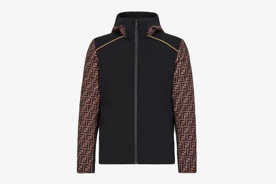 Fendi FF Monogram Tech Fabric Jacket Black