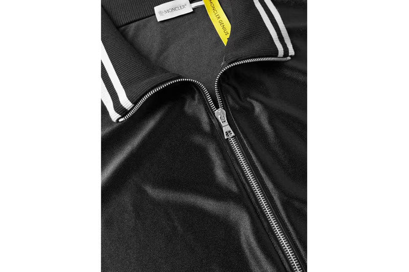 Moncler Jacket MONCLER GENIUS + 8 Palm Angels Logo-Appliquéd Striped Satin-Jersey Track Jacket