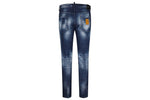Dsquared2 Jeans Dsquared2 Cool Guy Orange Country Paint Splash Jeans Blue