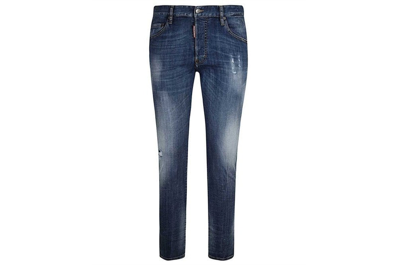 Dsquared2 Jeans Dsquared2 Skater Jeans Caten Bros Patch Blue Jeans