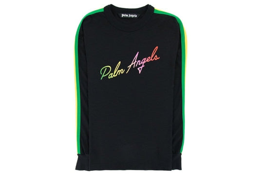 Palm Angels Miami Logo Long Sleeve T-Shirt Black