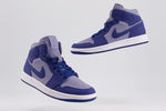 Jordan Shoes Nike Air Jordan 1 Mid Iron Purple Deep Royal (W)
