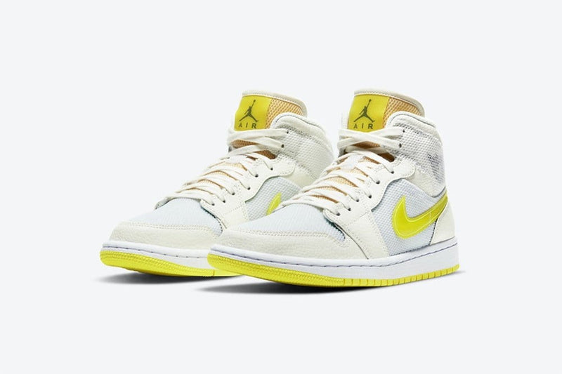 Nike Air Jordan Mid SE White Voltage Yellow – AyZed Clothing