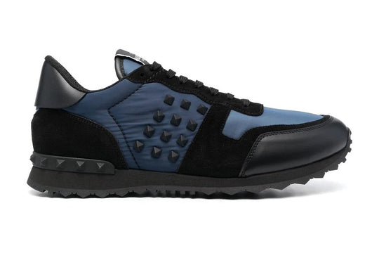 Valentino Rockstud Rockrunner Sneaker Navy Blue Black
