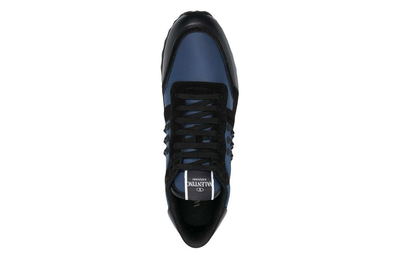 Valentino Rockstud Rockrunner Sneaker Navy Blue Black – AyZed Clothing