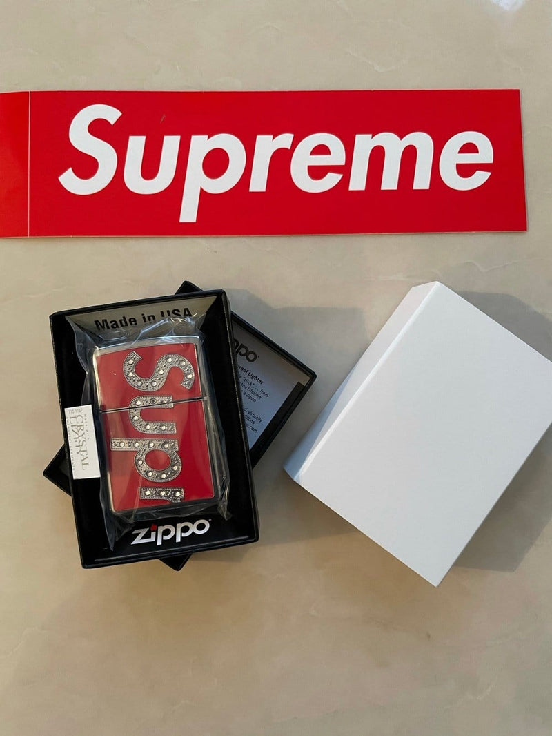 Buy Supreme Logo Zippo Red Online in Australia