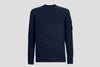 CP Company Sweatshirt CP Company Chenille Cotton Crew Neck Knit Sweater Dark Blue