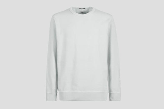 CP Company Cotton Fleece Resist Dyed Sleeve Logo Sweatshirt Grey
