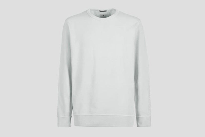 CP Company Sweatshirt CP Company Cotton Fleece Resist Dyed Sleeve Logo Sweatshirt Grey