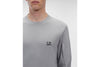 CP Company Sweatshirt CP Company Diagonal Raised Fleece Logo Sweatshirt Grey