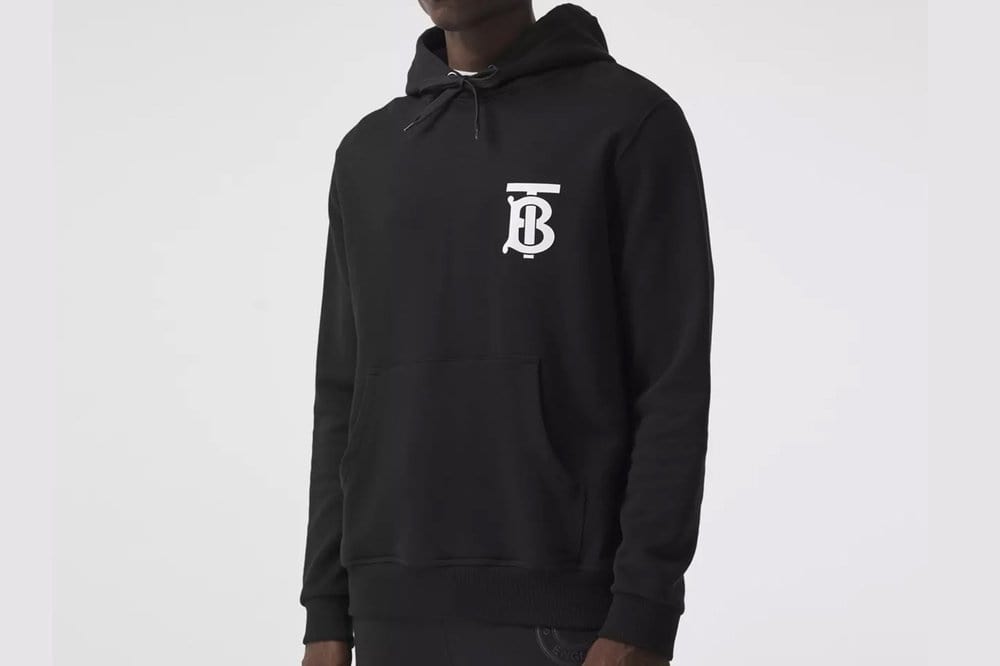 Burberry monogram motif cotton hoodie Clearance