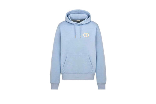 Christian Dior ‘CD Icon’ Hooded Sweatshirt Light Blue