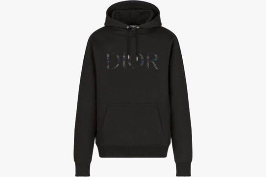 Christian Dior And Peter Doig Oversized Hooded Sweatshirt Black