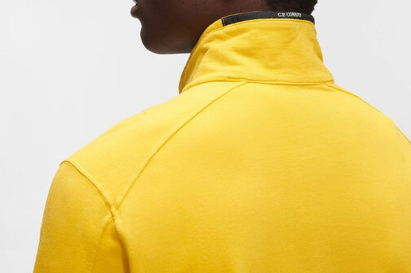 CP Company Sweatshirts & Jumpers CP Company Light Fleece Quarter Zip Hoodie Yellow