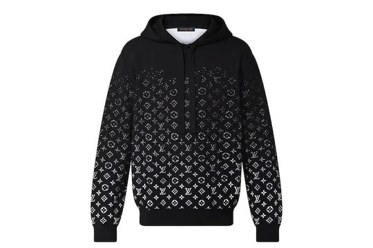 Louis Vuitton Monogram Gradient Hoodie Noir Blanc