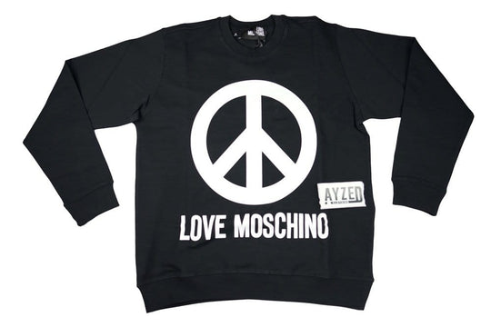 Moschino Big Logo Sweatshirt Navy And White