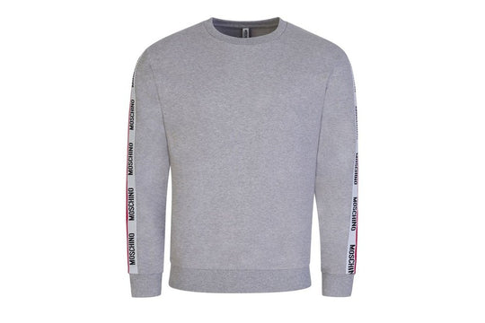 Moschino Tape Logo Shoulder Sweatshirt Grey
