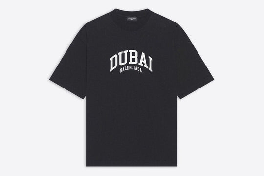 Balenciaga Cities Dubai T-Shirt Black