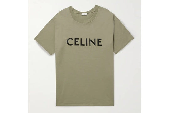 Celine Loose T-Shirt In Cotton Jersey Green