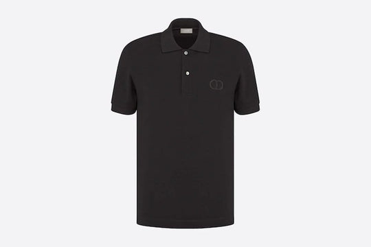 Christian Dior ‘CD Icon’ Polo Shirt Piqué Black
