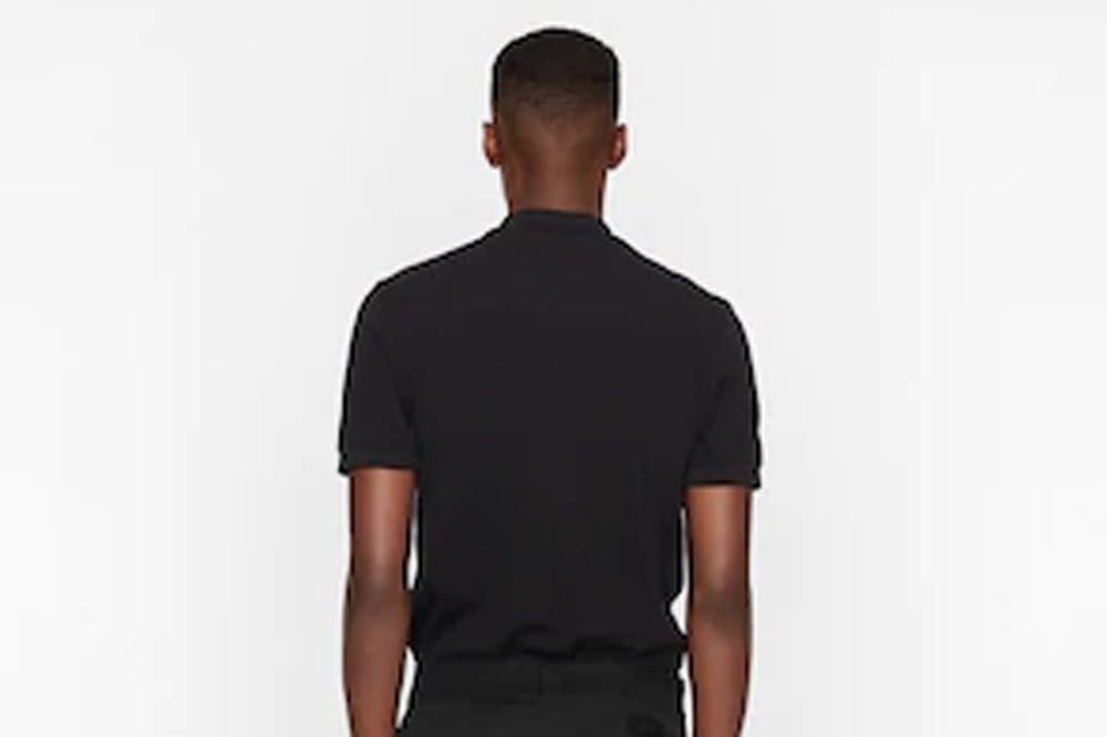 Dior - CD Icon Polo Shirt Black Cotton Piqué - Size L - Men