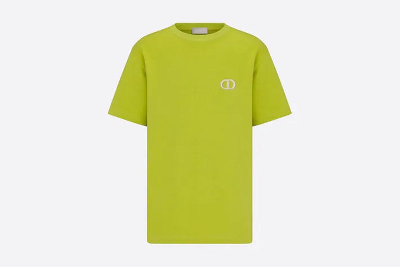 Dior T-Shirt Christian Dior ‘CD Icon’ T-Shirt Relaxed Fit yellow