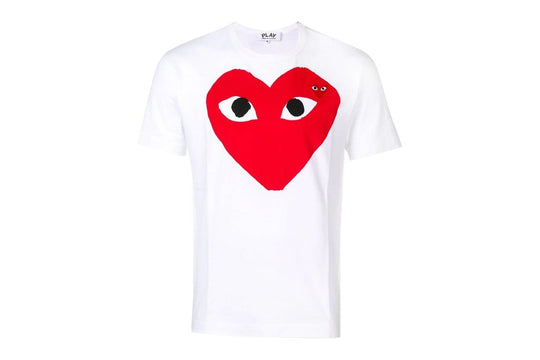 Comme Des Garcons Play Big Red Heart T-Shirt White
