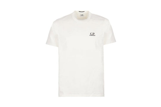CP Company 30/2 Twisted Mercerized Jersey T-Shirt Gauze White