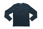 Hugo BOSS T-Shirt Hugo Boss Logo Embossed Long Sleeve T-Shirt Navy Blue