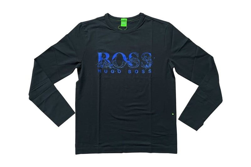 Hugo BOSS T-Shirt Hugo Boss Logo Long Sleeve T-Shirt Black