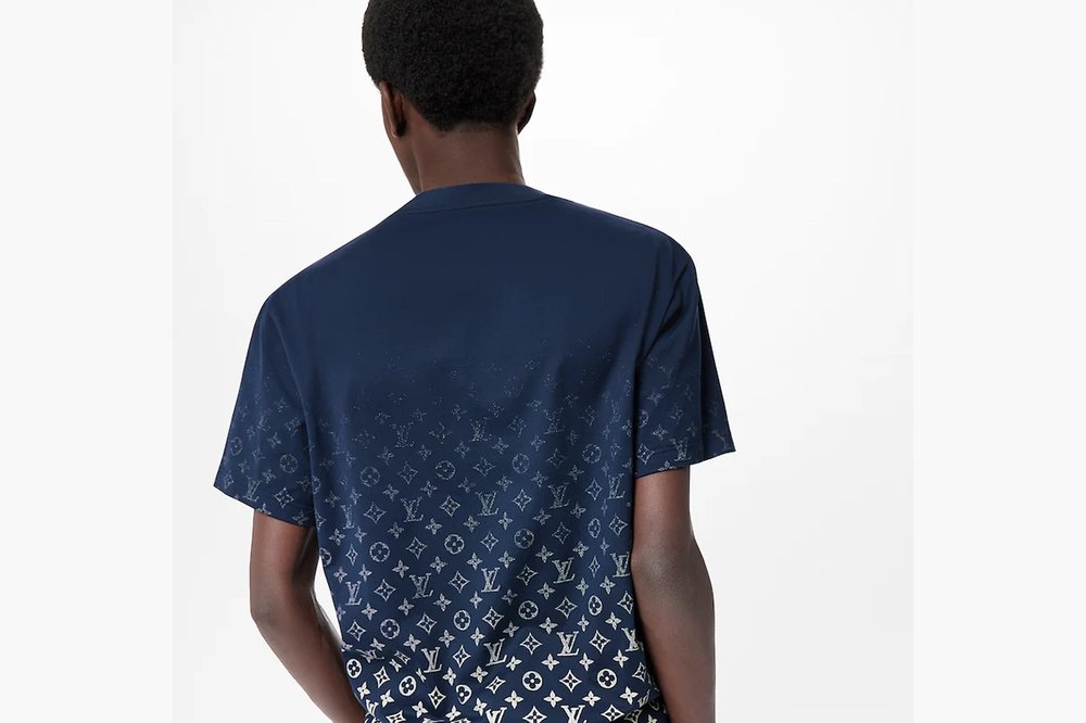Louis Vuitton lvse monogram gradient T-shirt blue in 2023