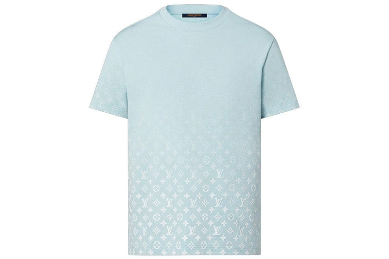 LOUIS VUITTON LV Monogram Gradient Small T Shirt Navy Blue Tee S