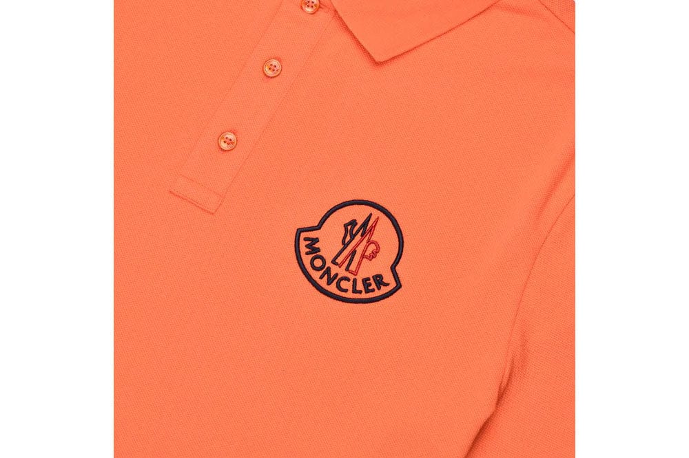 Moncler polo clearance shirt orange