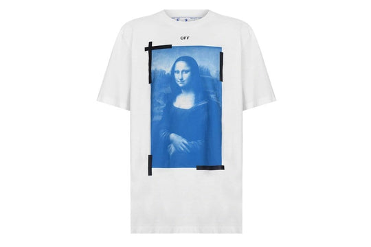 Off White Mona Lisa Graphic Print T-Shirt White