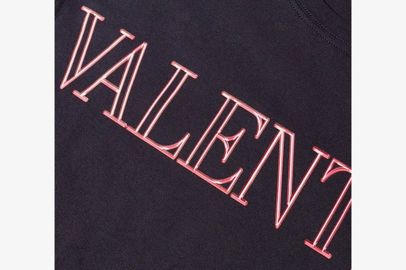 Valentino T-Shirt Valentino Neon Universe Logo T-Shirt Dark Navy