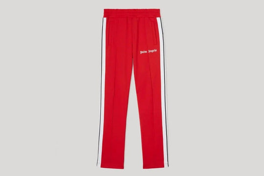 Palm Angels Classic Track Bottoms Red White