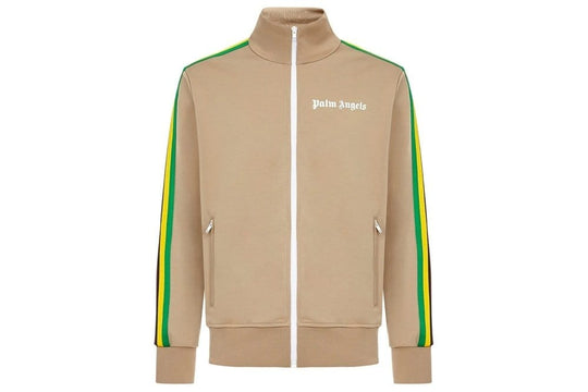 Palm Angels Exodus Classic Track Jacket Beige White