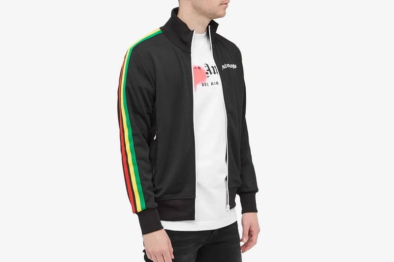 Palm Angels Exodus Classic Track Jacket Black White