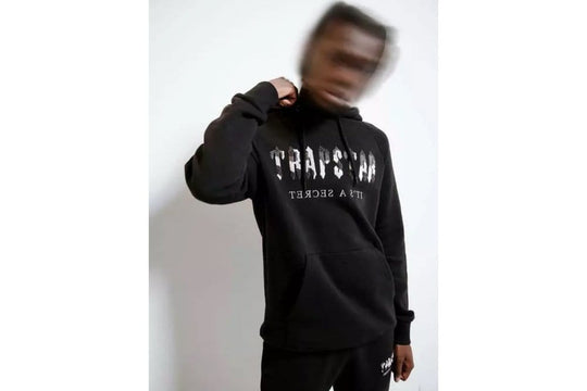 Trapstar Chenille Decoded Camo Tracksuit Black