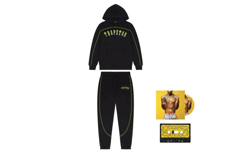 Trapstar x Central Cee Tracksuit Trapstar x Central Cee Arch Panel Gradient Tracksuit Black Yellow